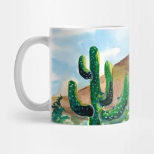 Desert Hill and Cactus Mug